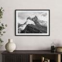 Póster vista de los Alpes - paisaje montañoso de los Dolomitas