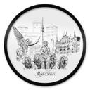Póster Múnich - Blanco y negro - Redondo -Love your City
