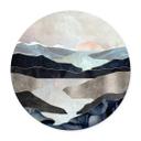 Póster SpaceFrog Designs - Lago de montaña - Redondo