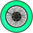 Deckenleuchte Levin, schwarz, 13,7 x 48,5 cm, Deckenventilator mit LED