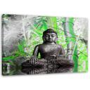 Canvasbillede, Buddha og blade