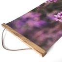 Póster de tela floral - Flor de brezo púrpura con luz cálida - Annie - Panorama
