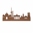 Chapa de caoba Wood art - Skyline Berlin