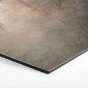 Wanddecoratie Bosmagie in de ochtendnevel Beige - Ms Tiff - Alu-Dibond