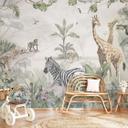 Kinder Fotobehang jungle dieren op Afmeting - Ms Tiff