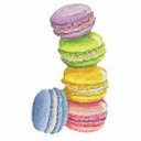 Muursticker Sweet Macarons