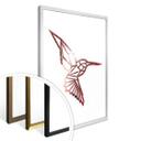Plakat - Origami kolibri- rosaguldeffekt