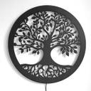 Décoration lumineuse LED en MDF - Arbre avec racines