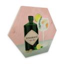 Sekskantet træ Gin og tonic-cocktail - Lizde