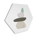 Hexagone - Alu-Dibond Nouveauprints - Pebbles 3