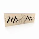 Panneau en bois Mr and Mrs