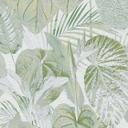 jungle tapet grøn hvid - non-woven tapet blomstret med blade