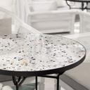 Plateau de table en verre - Terrazzo - Rond