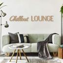 Letras de madera MDF naturaleza - lettering moderno Chillout Lounge