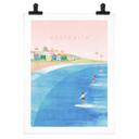 Póster Surf en la costa de Australia - Ríos