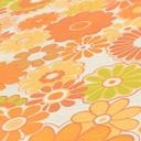Ikke-vævet tapet med blomster gulgrøn - blomstertapet i retrostil - tapet med vintage mønster