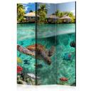 Screen room divider - Under vandoverfladen, 3-delt