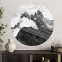 Vinilo decorativo vista de los Alpes - paisaje montañoso de los Dolomitas