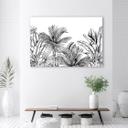 Canvasbillede, grå palmeblade planter