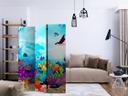 Screen room divider - Underwater fun, 3-delt