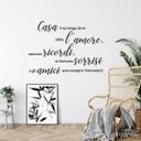 Muursticker Casa e un luogo dove abita l'amore