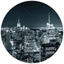 Fototapet - Rundt New York at Night 2 - vliesetapet/selvklæbende non-woven tapet