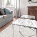 Plateau de table en verre - Terrazzo - Carré