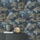 Non-woven tapet GOLDEN GROVE Elle Decoration 4, blå