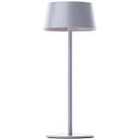 Tischleuchte Outy, grau, 12,5 x 30 cm, Metall Outdoor Tischleuchte