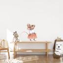 Wallsticker Nysgerrig mus - Pige - Kikki Belle