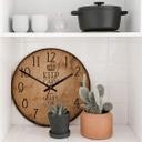Horloge murale en bois - Keep Calm and Carry on