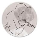 Tableau sur alu-Dibond rond 1X Studio - The Hug