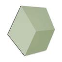 3D Hexagon Alu-Dibond - Lysegrøn