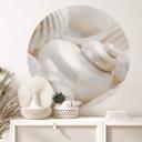 Wallsticker i perlemorsglans - Rund