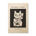 Cuadro de madera Maneki Neko - El gato de la suerte - KsanaKalpa