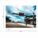 Papel pintado Car RaceTrack azul y blanco - Papel pintado tejido-no tejido Designwalls 2 - 2,55 x 3,5 m