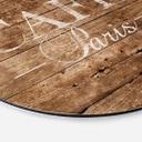 Tableau sur alu-Dibond rond Café Paris