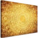 Canvasbillede, guld mandala abstraktion