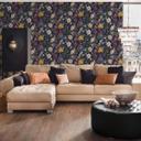Livingwalls Vliestapete Jette 5 tropisch floral natürlich blau, grün, rot