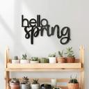 Decoración acrílica letras 3D hola primavera