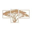 Decoración mural árbol africano (3 piezas) - MDF naturaleza