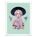 Plakat - Korenkova - Boho Girl 2 Mint