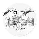 Póster Roma - Blanco y negro - Redondo - Love your City