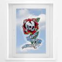 Miami Ink Mural de ventana Death Before Dishonor (Muerte antes del deshonor)