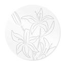 Poster 1X Studio - Line Art Floral - Rund