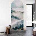 Wallsticker rundbuevægpanel Mystisk tåge i skoven - SpaceFrog Designs - smal