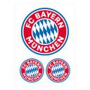 Sticker Mural FC Bayern Logo (3 pièces) 50x70 cm