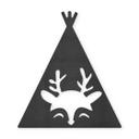 MDF - Decoración en madera - Tipi - Ciervo