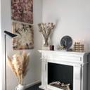 Lienzo con motivos florales vintage - cuadrado