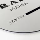 Wandcirkel Alu-Dibond Prada Marfa